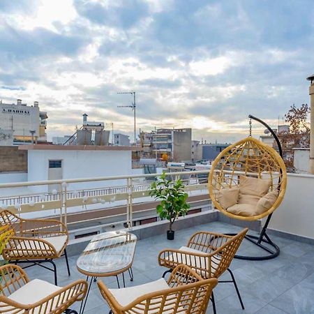 Pomegranate Luxury Penthouse Maisonette With Beautiful Terrace & Free Parking By Binobi ! Tessalónica Exterior foto